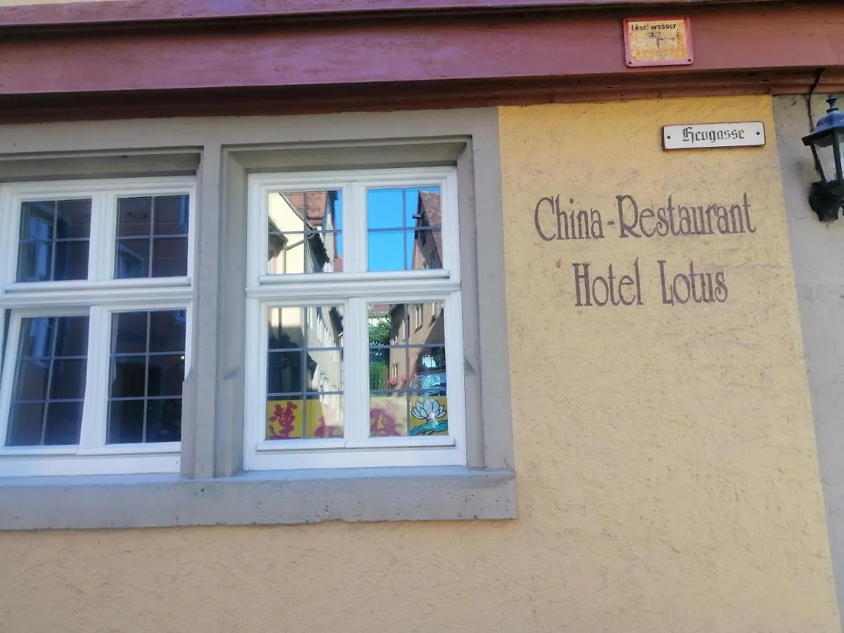 China Restaurant Hotel Lotus Rothenburg ob der Tauber Tyskland